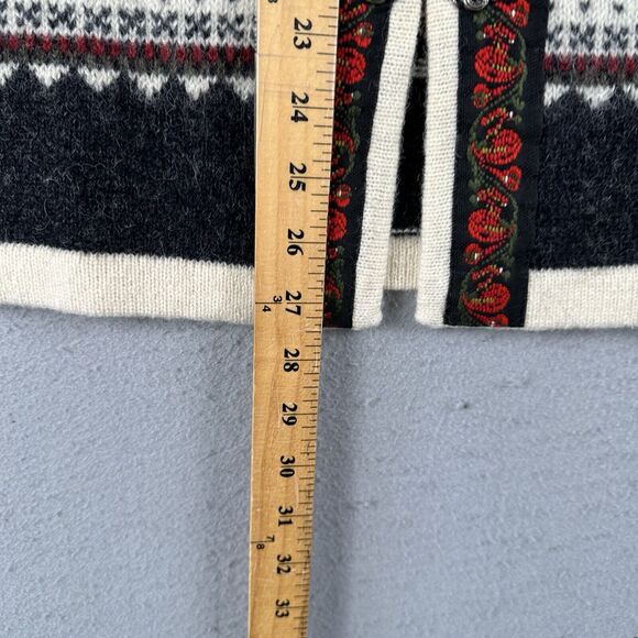 Squaw Valley Sweater Women’s Medium Multicolor Wool‎ Nordic Fair Isle Cardigan - Picture 12 of 16